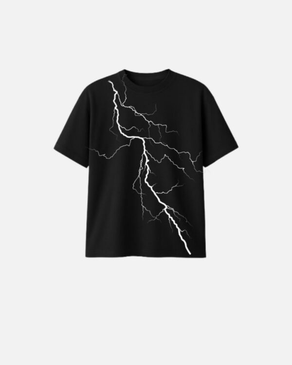 “J WEARS LIGHTNING STRIKE TEE”