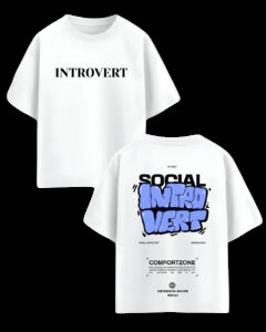 "J WEARS - SOCIAL INTROVERT TEE" - Image 2