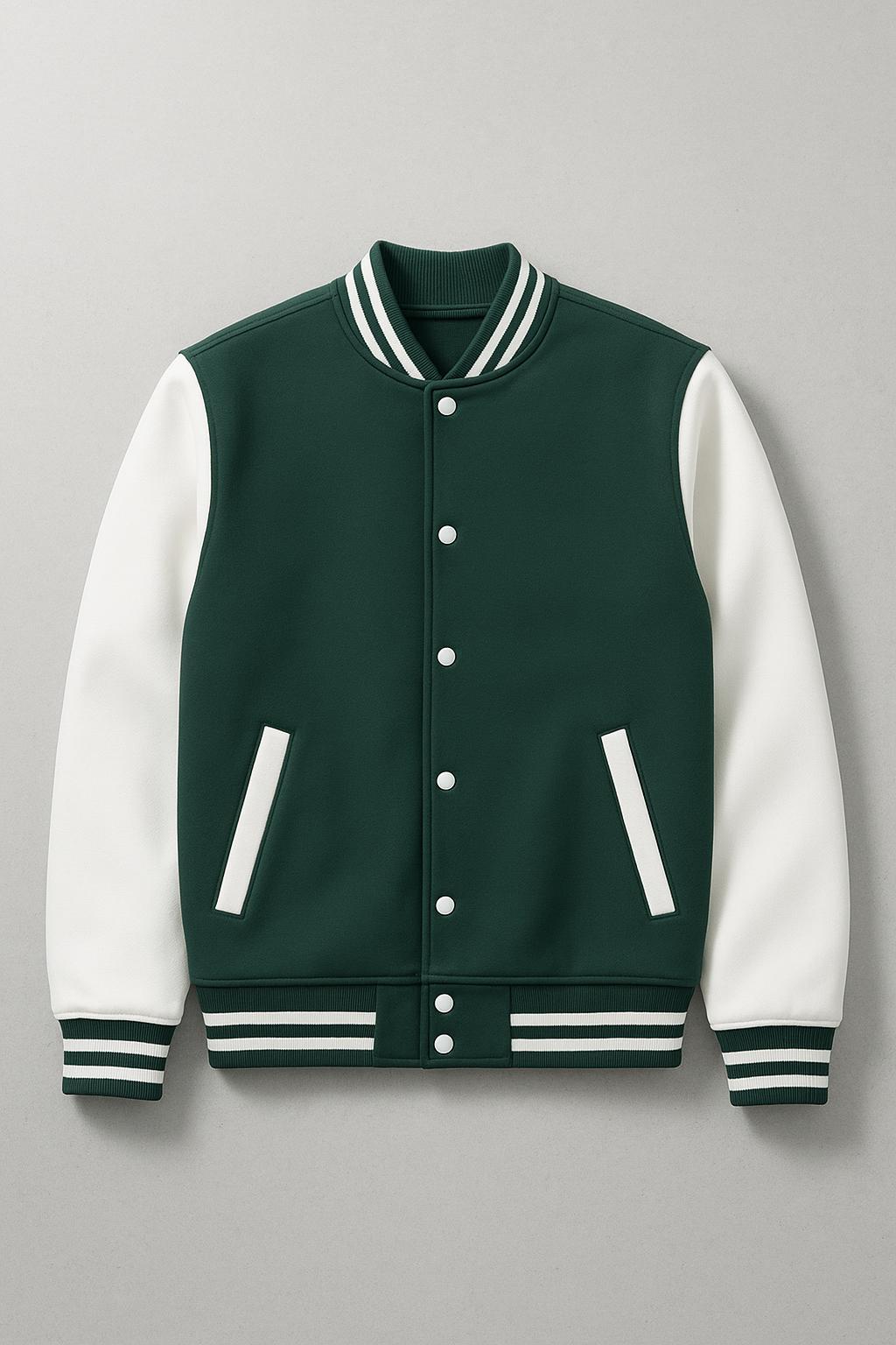 FOREST GREEN - CLASSIC VARSITY JACKET - Image 2