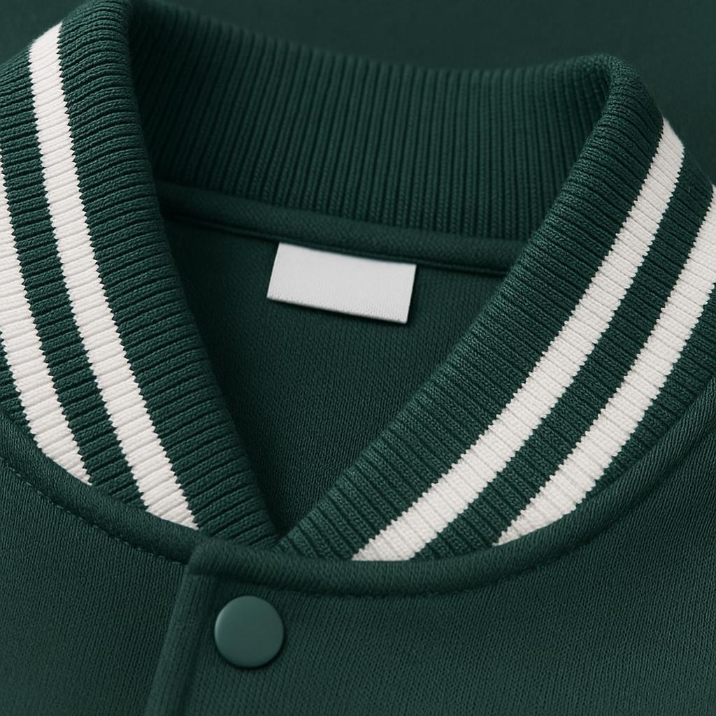 FOREST GREEN - CLASSIC VARSITY JACKET - Image 3