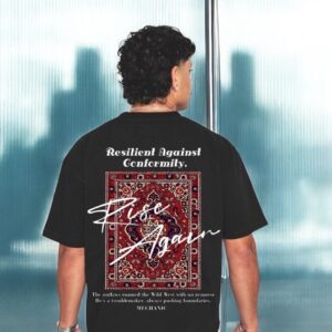 J WEARS - RISE AGAIN TEE - BLACK